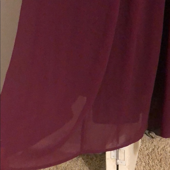 Burgundy floor length dress - Picture 4 of 4